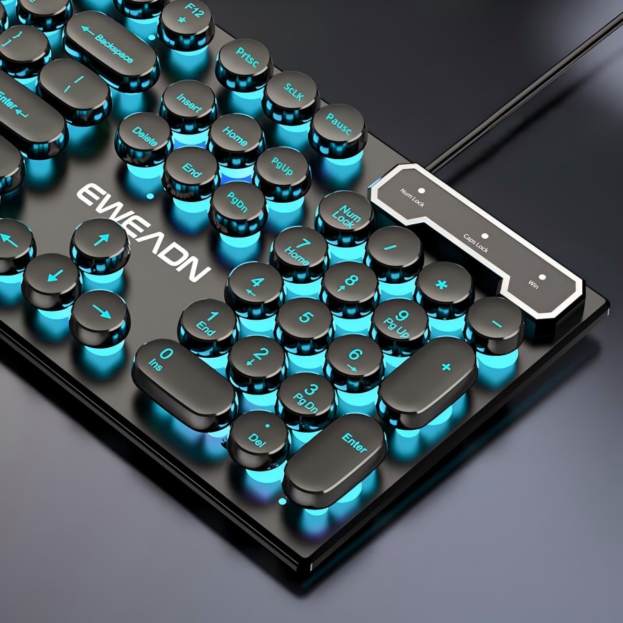 Retro Gaming Keycaps - Teclado para juegos de máquina de