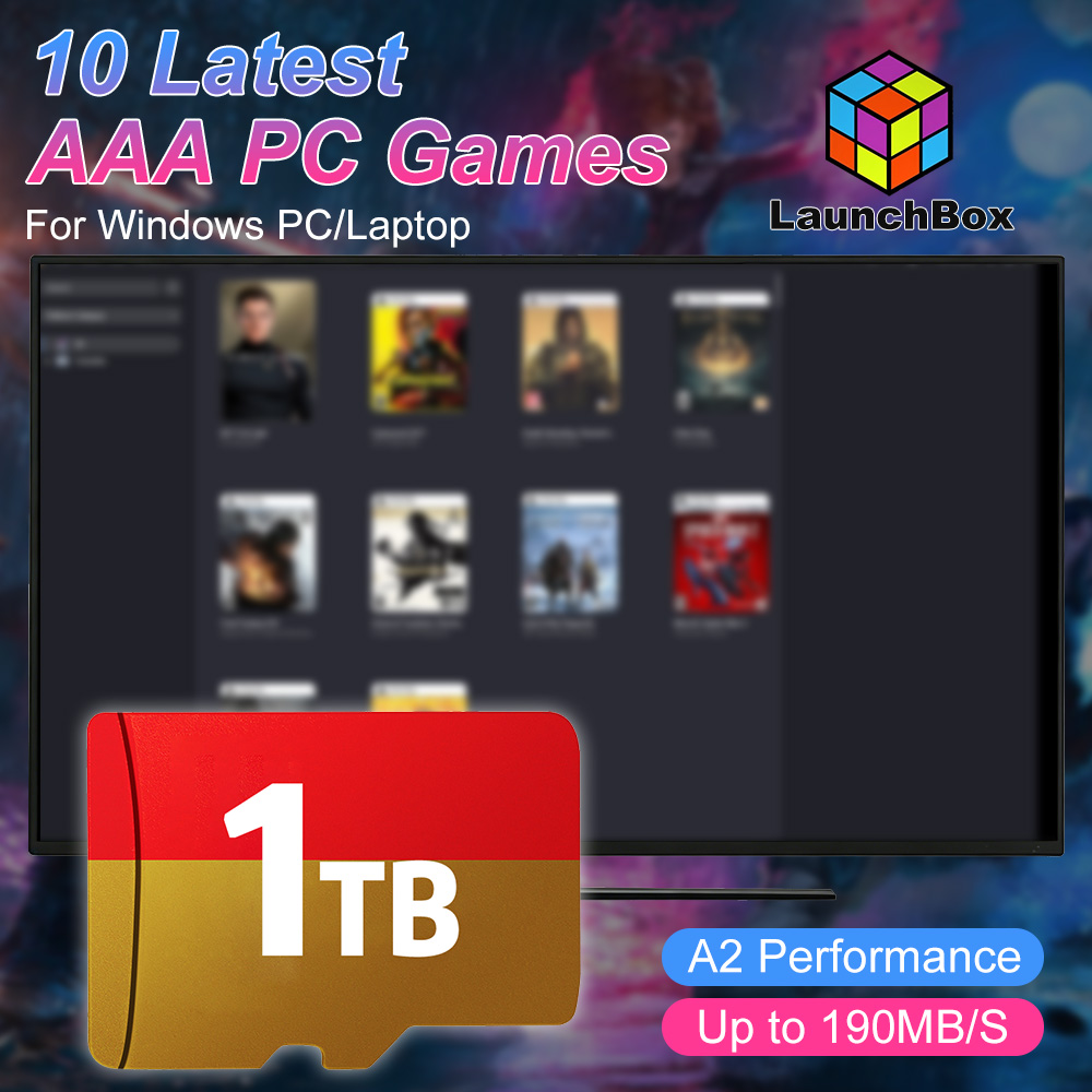 Retro Gaming Windows - Tarjeta TF de 1TB para Juegos