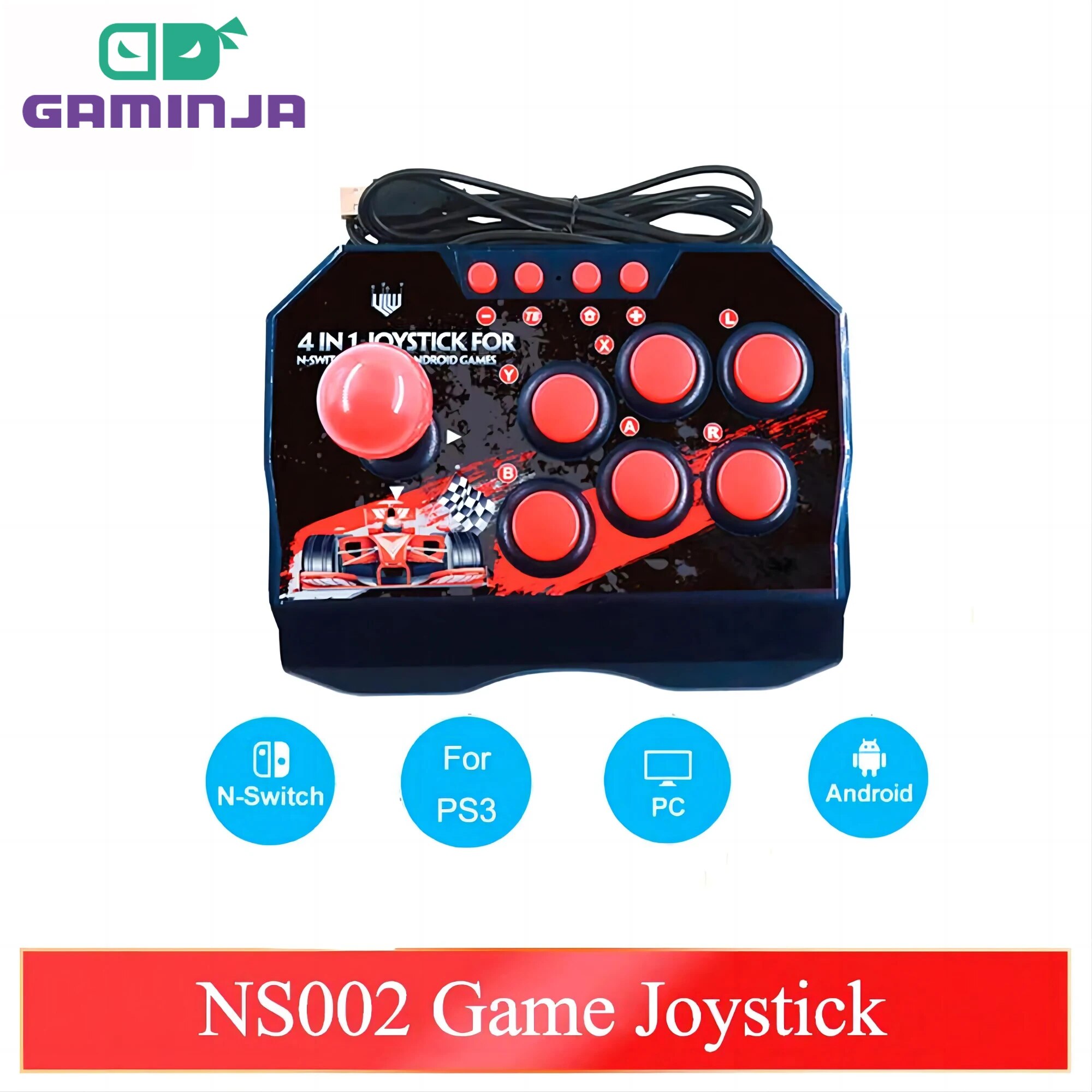 Nes Controller Usb - GAMINJA NS002 4 en 1 Retro