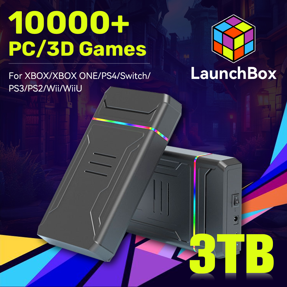 Retro Gaming Hdd - Consola de videojuegos HDD JMachen Launchbox