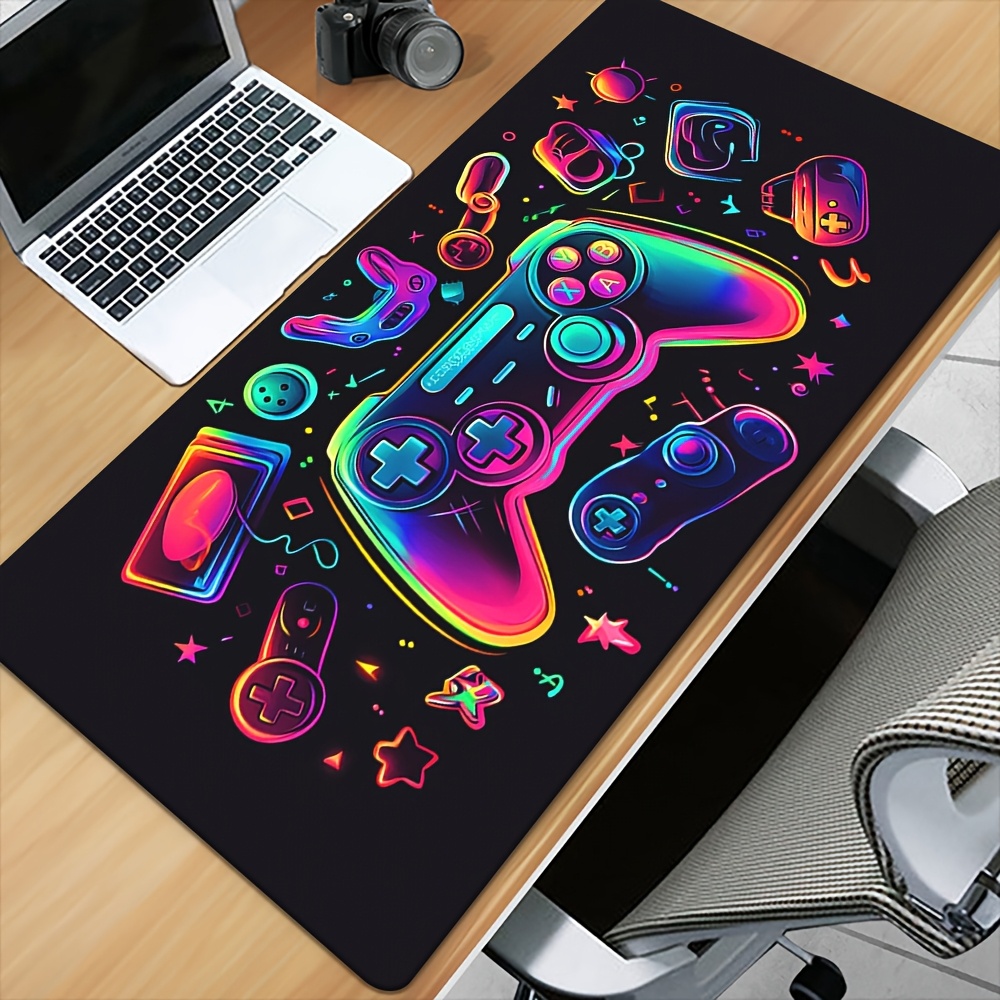 Retro Gaming Juegos - Alfombrilla de ratón grande VIKAMA Neon