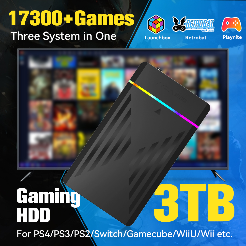 Retro Gaming Hdd - Consola de juegos Retro portátil HDD