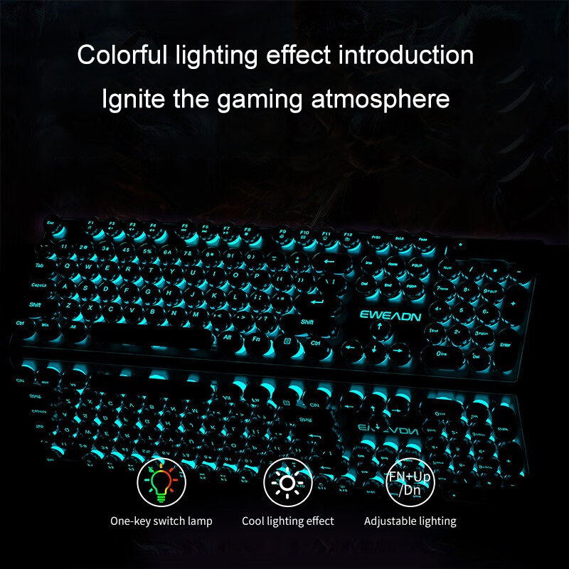 Teclado para juegos de máquina - Retro Gaming Keycaps reseña y precio