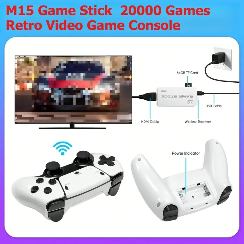 M15 Retro Video Game Stick 2.4 - Retro Gaming Joystick reseña y precio