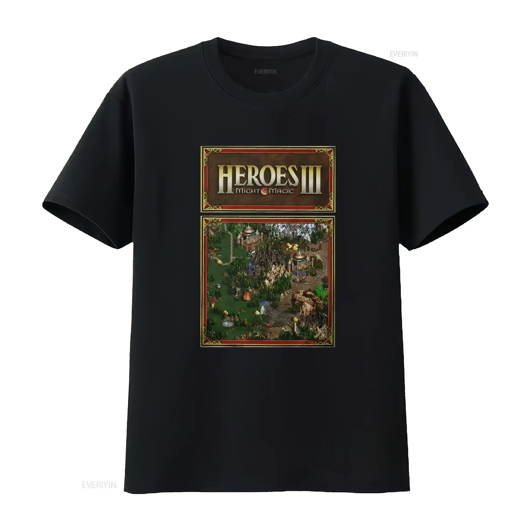 Camiseta Heroes Map of Might A - Retro Gaming Gamestop reseña y precio