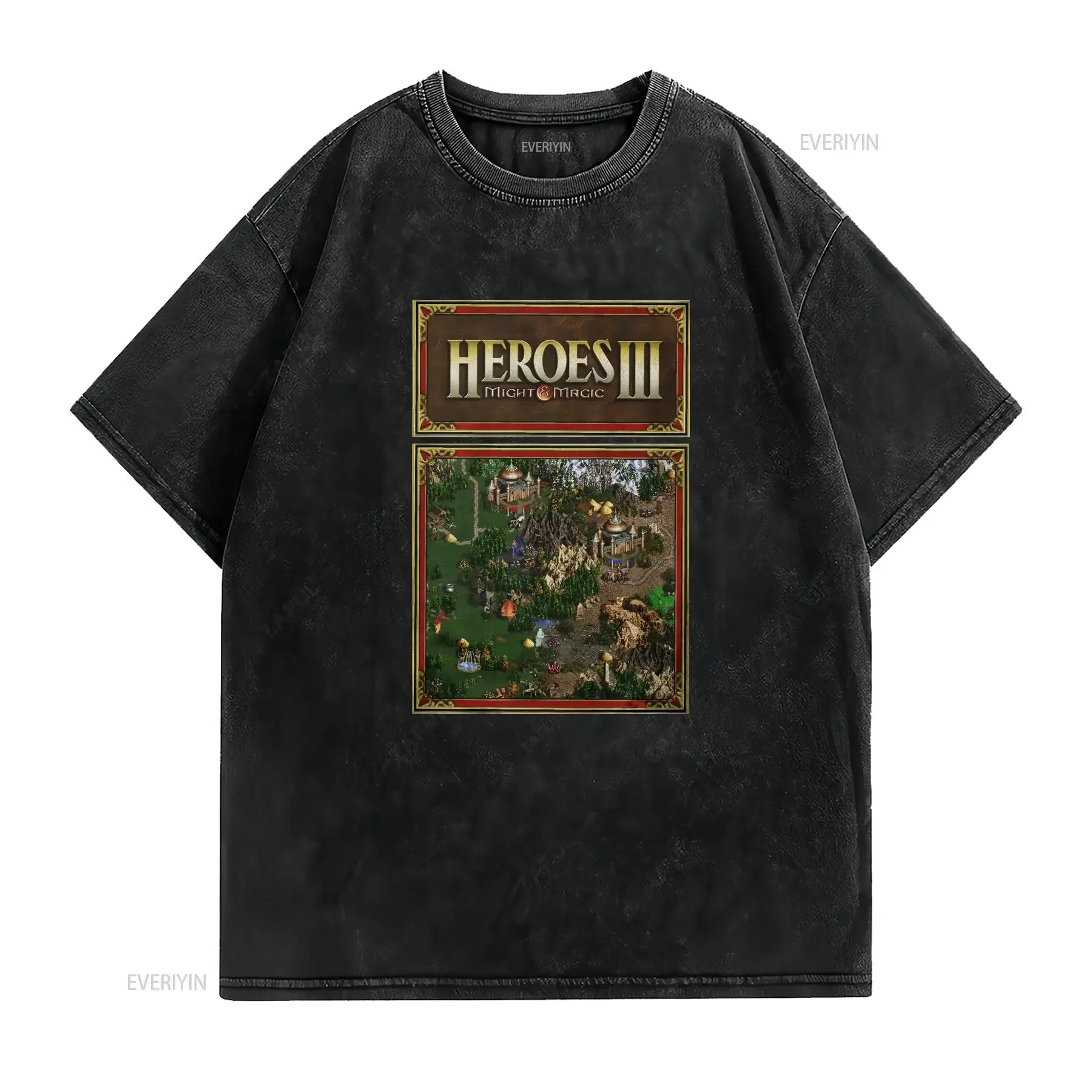 Camiseta Heroes Map of Might A - Retro Gaming Gamestop reseña y precio