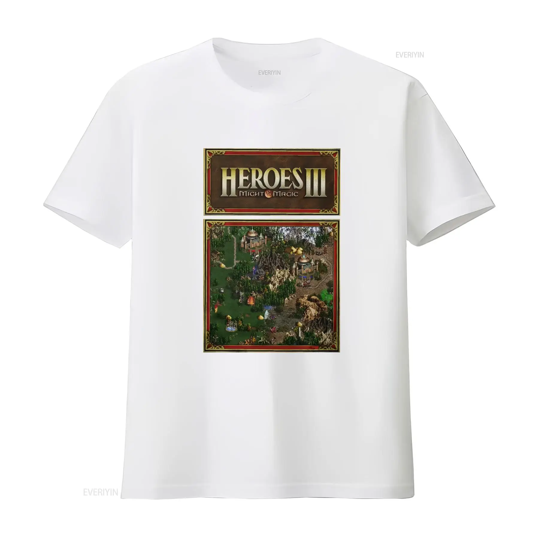 Camiseta Heroes Map of Might A - Retro Gaming Gamestop reseña y precio