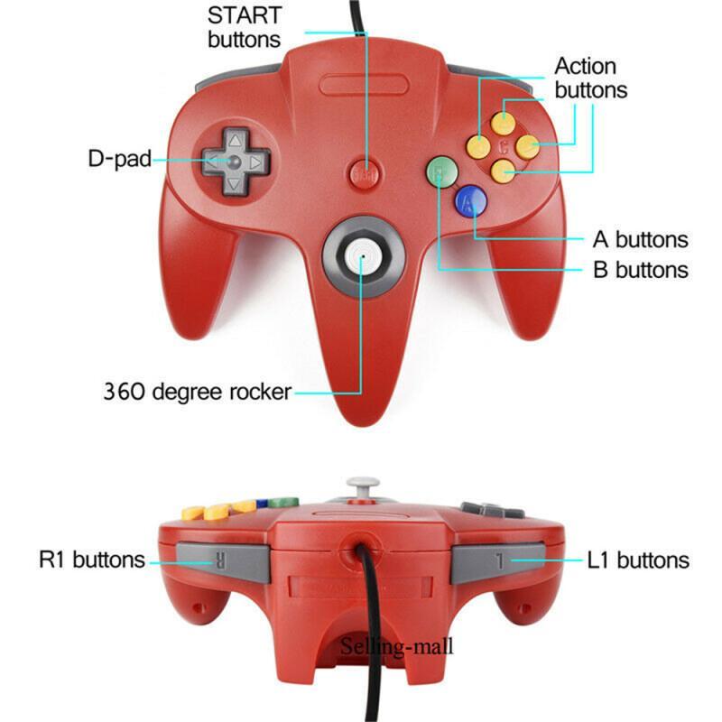 Controlador N64 clásico USB co - Nes Controller Usb reseña y precio